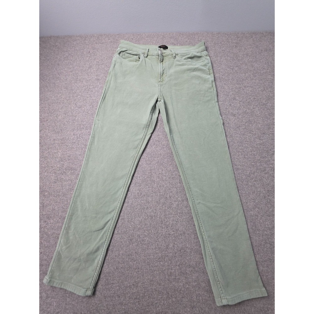 Quince Pants Mens 30x30 Sage Green Stretch Slim Fit Straight Leg Five Pockets